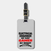 Elektrisch ingenieur door Day Gamer by Night Bagagelabel (Voorkant verticaal)