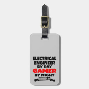 Elektrisch ingenieur door Day Gamer by Night Bagagelabel