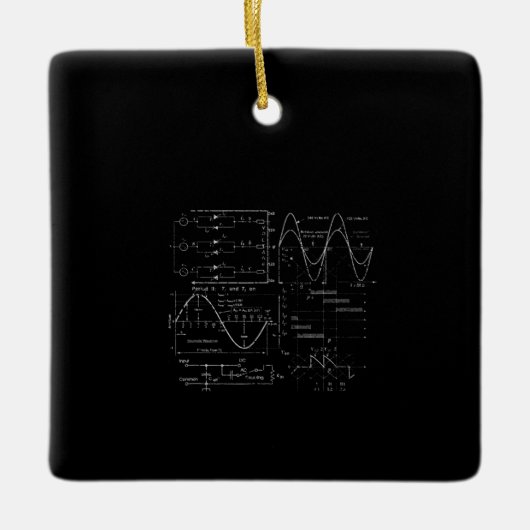 Elektrisch ingenieur Elektrisch Uniek Cadeau Keramisch Ornament (Voorkant)