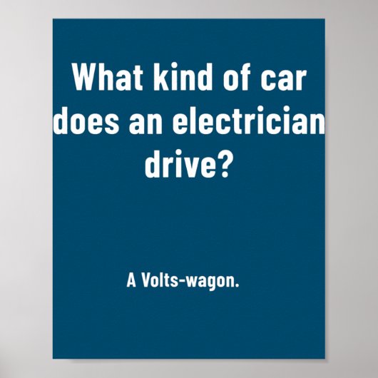 Elektrisch ingenieur poster (Voorkant)