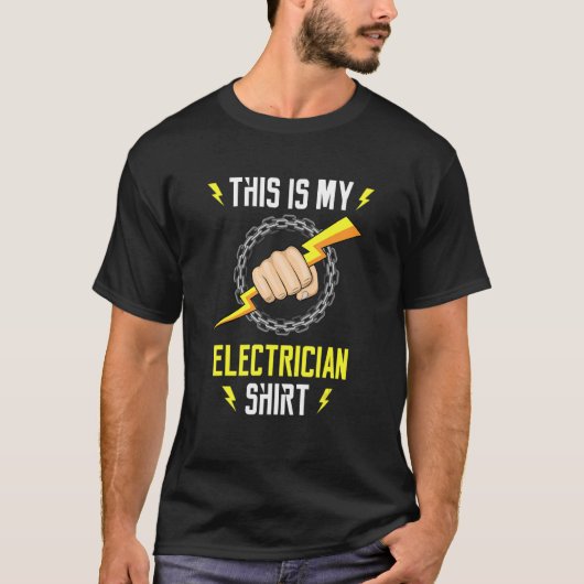Elektrisch Ironic Quote Electro Worker Craftsman T-shirt (Voorkant)