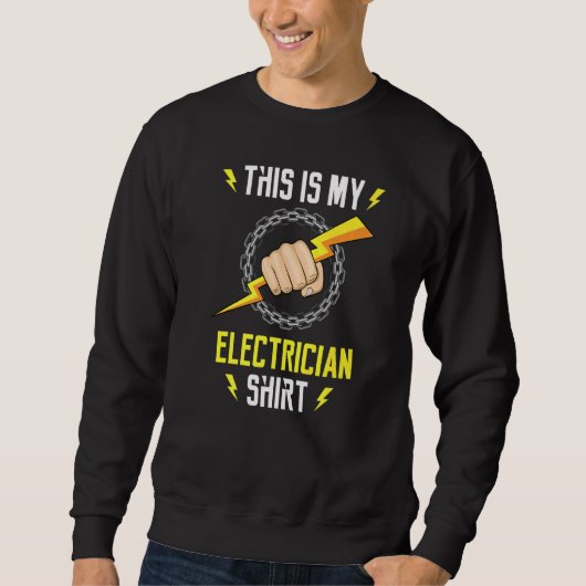 Elektrisch Ironic Quote Electro Worker Craftsman Trui (Voorkant)
