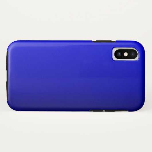 Elektrisch kobalt Blue iPhone Case (Achterkant (horizontaal))