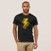 Elektrisch Lach Bliksemschicht Kunst T-shirt (Voorkant volledig)
