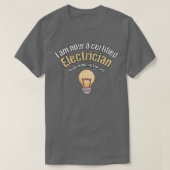 Elektrisch leerlingschap Afstuderen Cadeauidee T-shirt (Design voorkant)