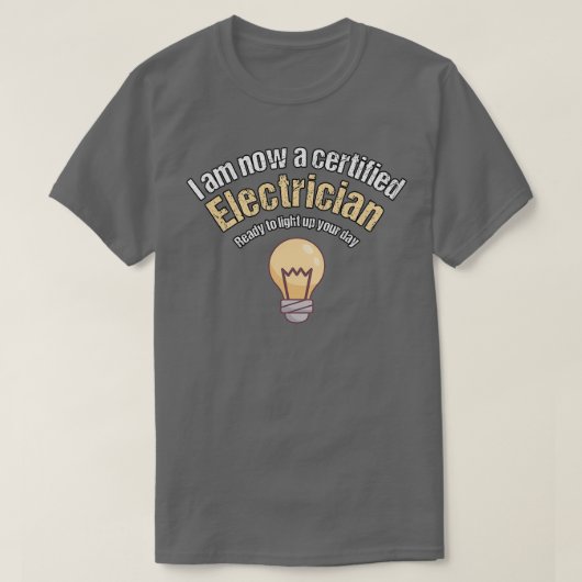 Elektrisch leerlingschap Afstuderen Cadeauidee T-shirt (Design voorkant)