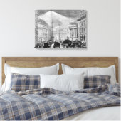 Elektrisch licht in het huis van de directie canvas afdruk (Insitu (Slaapkamer))