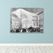 Elektrisch licht in het huis van de directie canvas afdruk (Insitu (Houten vloer))