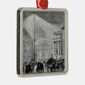 Elektrisch licht in het huis van de directie metalen ornament (Rechts)