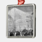 Elektrisch licht in het huis van de directie metalen ornament (Links)