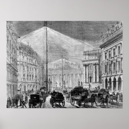 Elektrisch licht in het huis van de directie poster (Voorkant)