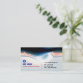 Elektrisch licht modern en krachtig visitekaartje (Staand voorkant)