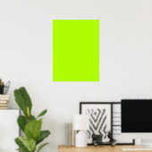 Elektrisch lichte groene kleurdecor voor accessoir poster (Thuiskantoor)