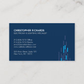 Elektrisch Lichten Blauw Elektricien Visitekaartje (Achterkant)