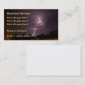 Elektrisch lichtend Visitekaartje (Voorkant / Achterkant)