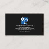 Elektrisch Lijst met bliksem Visitekaartje (Achterkant)