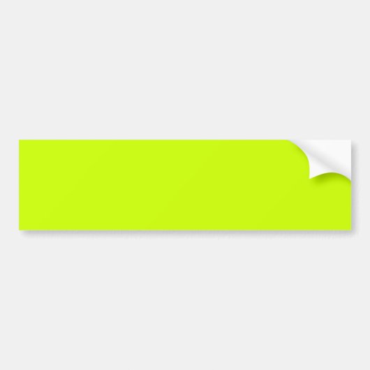Elektrisch Lime Effen kleur Bumpersticker (Voorkant)