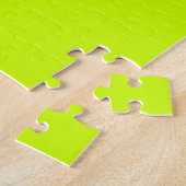Elektrisch Lime Effen Kleur Legpuzzel (Zijkant)