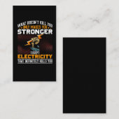 Elektrisch Lineman Joke Gezegde Job Husband Humor Visitekaartje (Voorkant / Achterkant)