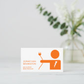 Elektrisch Man, elektricien Visitekaartje (Staand voorkant)