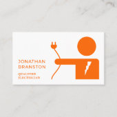 Elektrisch Man, elektricien Visitekaartje (Voorkant)