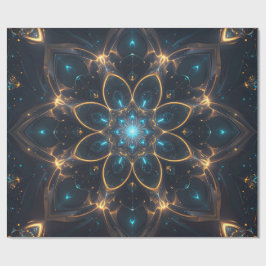 elektrisch mandala-inpakpapier cadeaupapier