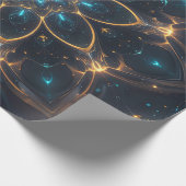 elektrisch mandala-inpakpapier cadeaupapier (Hoek)