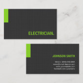 Elektrisch-Meervoudige Doel Groen Visitekaartje (Voorkant / Achterkant)