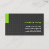 Elektrisch-Meervoudige Doel Groen Visitekaartje (Achterkant)