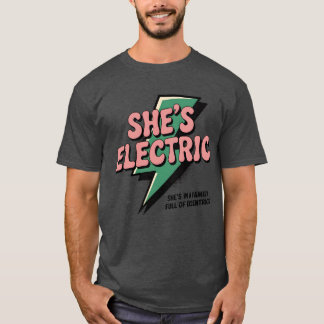 Elektrisch Meisje - Retro Lightning Bolt T-shirt