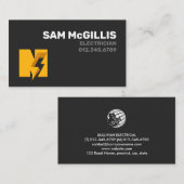 Elektrisch monogram n visitekaartje (Voorkant / Achterkant)