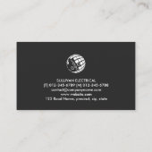 Elektrisch monogram n visitekaartje (Achterkant)