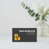 Elektrisch monogram van elektricien L Visitekaartje (Staand voorkant)