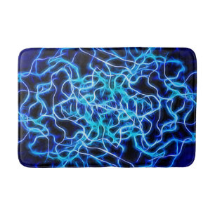 Elektrisch Neon Blauw Tesla Coil Bliksem Badmat