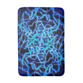 Elektrisch Neon Blauw Tesla Coil Bliksem Badmat (Voorkant Verticaal)