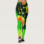Elektrisch Neon Bubbel Dans Leggings (Achterkant)