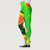 Elektrisch Neon Bubbel Dans Leggings (Links)