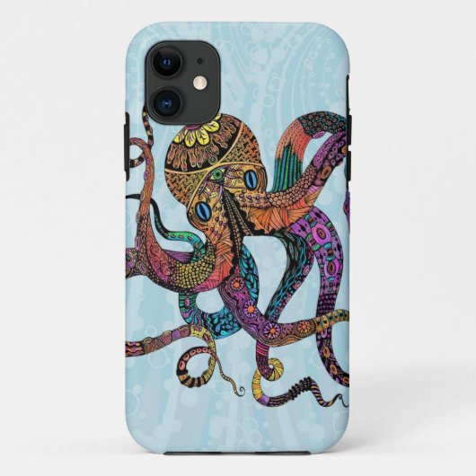 Elektrisch Octopus iPhone 5 Hoesje (Achterkant)