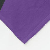 Elektrisch Paarse en zwarte geometrische ontwerp Fleece Deken (Hoek)