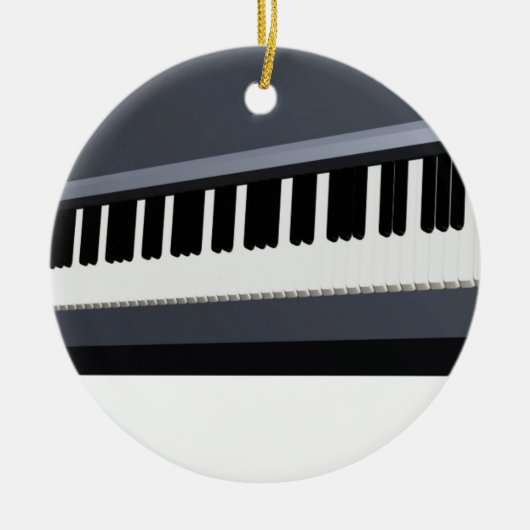 Elektrisch pianotoetsenbord keramisch ornament (Voorkant)
