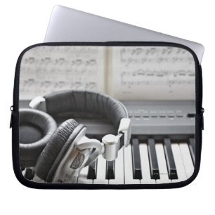 Elektrisch pianotoetsenbord laptop sleeve