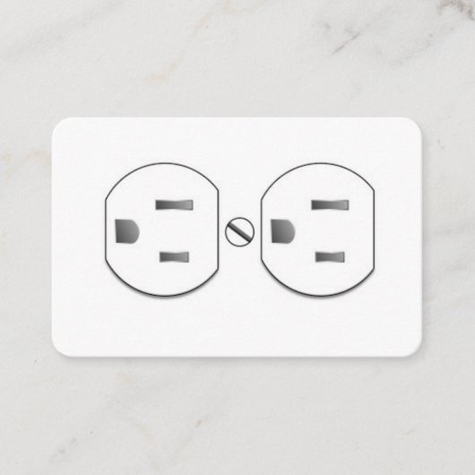 Elektrisch Plug-in Socket-Visitekaartje Visitekaartje (Voorkant)