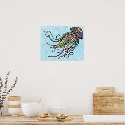 Elektrisch Poster voor kwallen/afdrukken (Keuken)