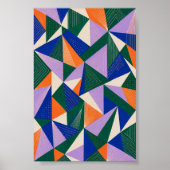 Elektrisch Quilt-kunstprint Poster (Voorkant)