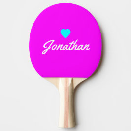 Elektrisch Retro Roze Vintage BL Hart Handtekening Tafeltennisbatje