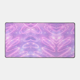Elektrisch roze neon krabbels AI-kunst Bureaumat