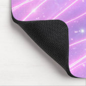 Elektrisch roze neon krabbels AI-kunst Muismat (Hoek)