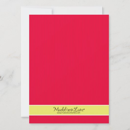 Elektrisch roze retro Bowling Alley Bowling Birthd Kaart (Achterkant)