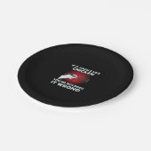 Elektrisch schimmelige soldeer als het als kippen  papieren bordje (Gekanteld)