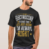 Elektrisch Shirt sparen Tijd veronderstellen dat i (Voorkant)